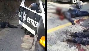 Criminosos mexicanos divulgam vídeo de execução de policiais