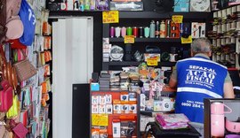 Fiscalização flagra lojas com produtos sem nota fiscal em cinco bairros de Maceió