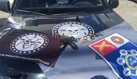 Durante operação, Bope e 8º BPM apreendem arma e maconha em Rio Largo