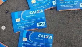 Cartões da Caixa encontrados dentro de canavial foram furtados em Coruripe