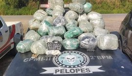 Polícia Militar apreende mais de 32 kg de drogas em São José da Laje