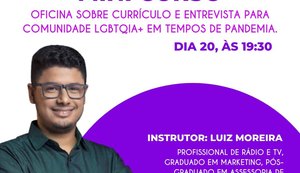 Centro de acolhimento oferece oficina gratuita sobre currículo da população LGBTQIA +