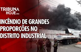 Incêndio de grandes proporções no Distrito Industrial de Maceió