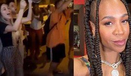 'BBB21': Grupo pede expulsão de Karol Conká com panelaço na frente do Projac