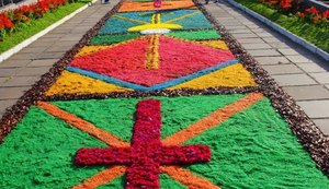 Comemoração de Corpus Christi tem tapetes coloridos pelo Brasil