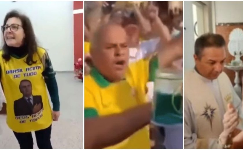 Bolsonaristas intimidam padres, acabam com missas e fazem arruaça em igrejas; relembre os casos