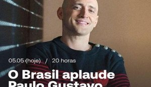 Web convoca aplauso coletivo a Paulo Gustavo nesta quarta-feira (5/5)