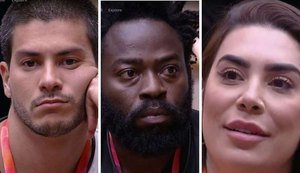Enquete 'BBB22': Naiara, Arthur ou Douglas, quem deve ser eliminado?