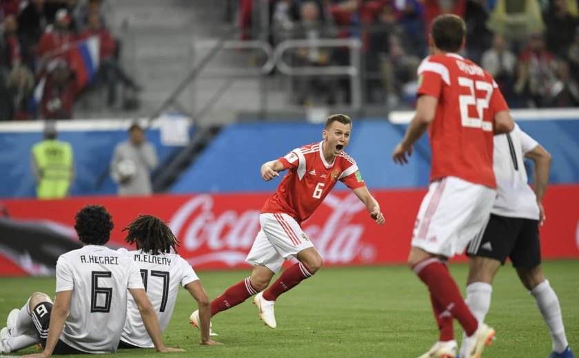 Rússia vence o Egito e encaminha classificação às oitavas da Copa do Mundo