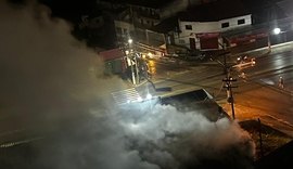 Fogo atinge estabelecimento comercial no bairro da Serraria