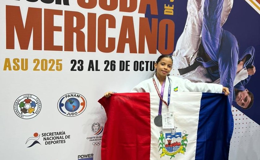 Michaelly Tavares conquista medalha de prata no Campeonato Sul-Americano de Judô e marca conquista histórica para Alagoas