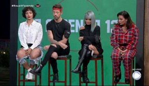 'A Fazenda 13': Aline, Rico Melquiades, Valentina e Solange Gomes estão na roça