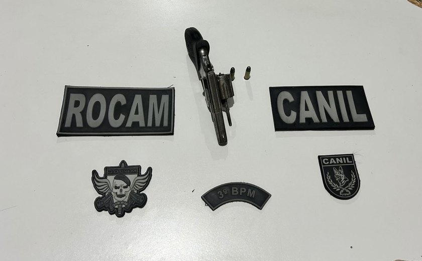 Polícia flagra porte ilegal de arma em ações no Agreste e Zona da Mata