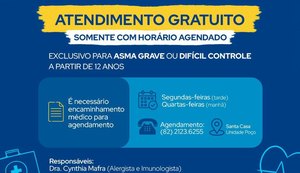 Ambulatório de Asma Grave leva atendimento especializado e gratuito à população
