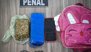 Polícia penal prende três suspeitos que tentavam entrar em presídio com droga dentro de mochila de criança