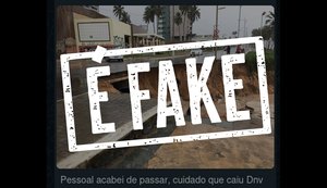 É fake! Chuvas não abriram nova cratera na orla de Cruz das Almas