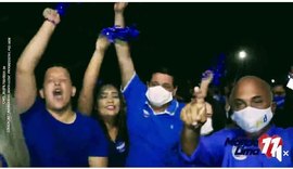Em S. L. do Norte prefeito comanda manifesto com caminhada e grande comício do PP