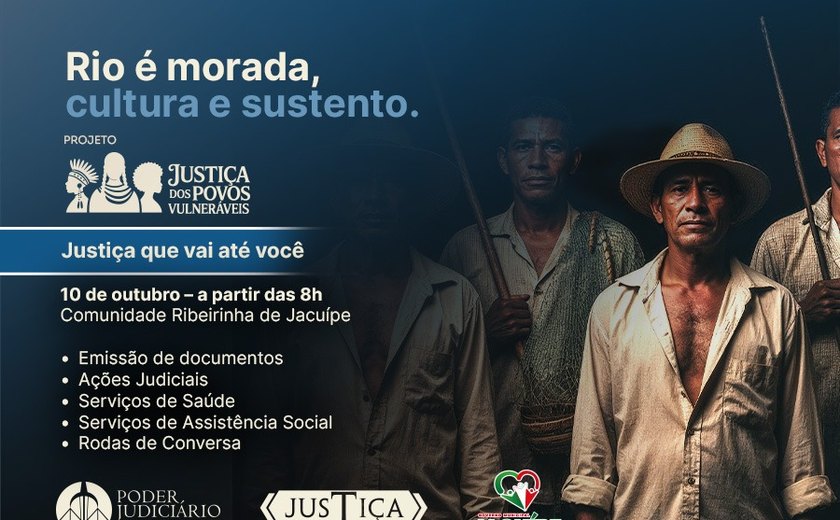 Justiça Itinerante beneficia comunidade ribeirinha de Jacuípe, nesta sexta (10)