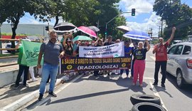 Trabalhadores do Veredas protestam por cinco meses de salários atrasados