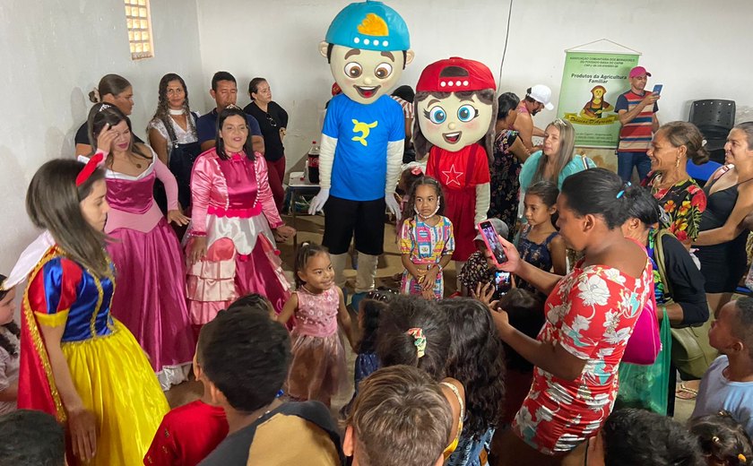 Arapiraca: associação de moradores promove dia de lazer para crianças