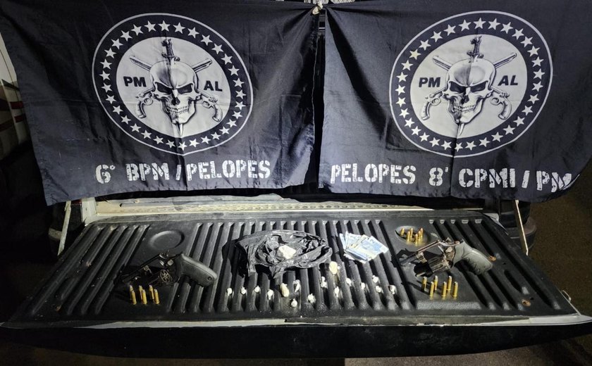Pelopes prende três homens por porte ilegal, tráfico e descumprimento de medidas cautelares