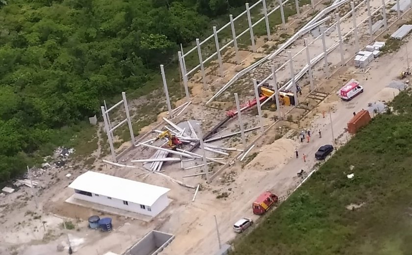 Queda de guindaste deixa homem ferido em Polo Industrial