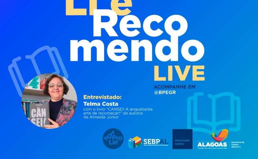 Edição de outubro do Projeto Li e Recomendo traz a contadora Telma Costa