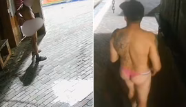 Homem de calcinha é filmado se masturbando em quiosque de praia no litoral de SP