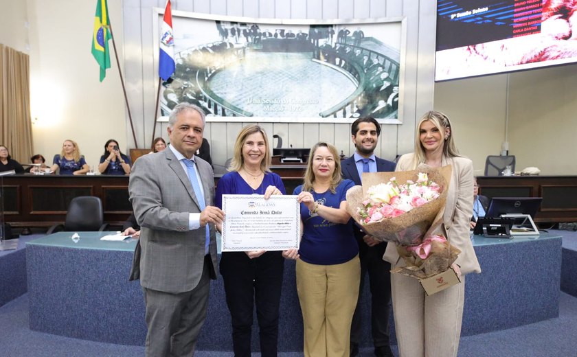 Assembleia Legislativa de Alagoas outorga comenda Irmã Dulce à senhora Angela Abdo