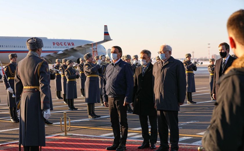 Jair Bolsonaro desembarca na Rússia