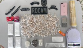 PM apreende quase mil pedras de crack durante ação em Arapiraca