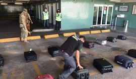 PF/AL e PM realizam ação conjunta no aeroporto Zumbi dos Palmares