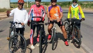 Amigos entre 50 e 80 anos se reúnem para uma cicloviagem entre Arapiraca e Juazeiro do Norte