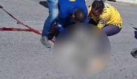 Mulher perde perna após ser atingida por carreta na Rota do Mar