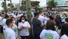Profissionais realizam ato pela aprovação de projetos que tramitam no congresso nacional