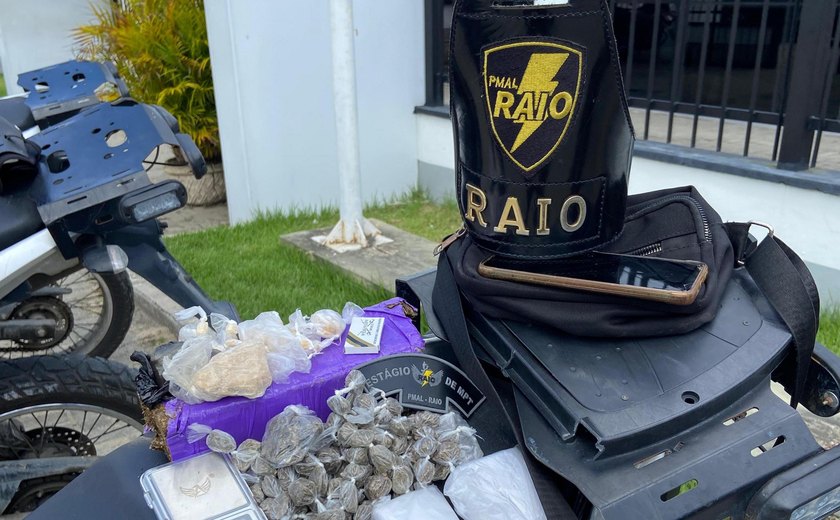 Homem é preso com maconha, crack e cocaína no Benedito Bentes