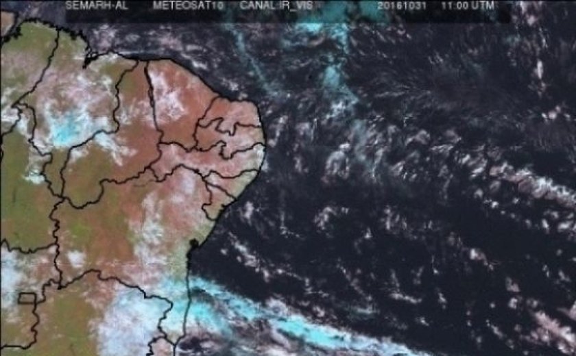 Previsão do tempo aponta chuvas passageiras no final de semana em Alagoas