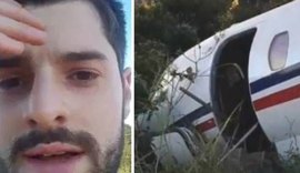Alok mostra vídeo de avião que saiu da pista: 'Foi um milagre'