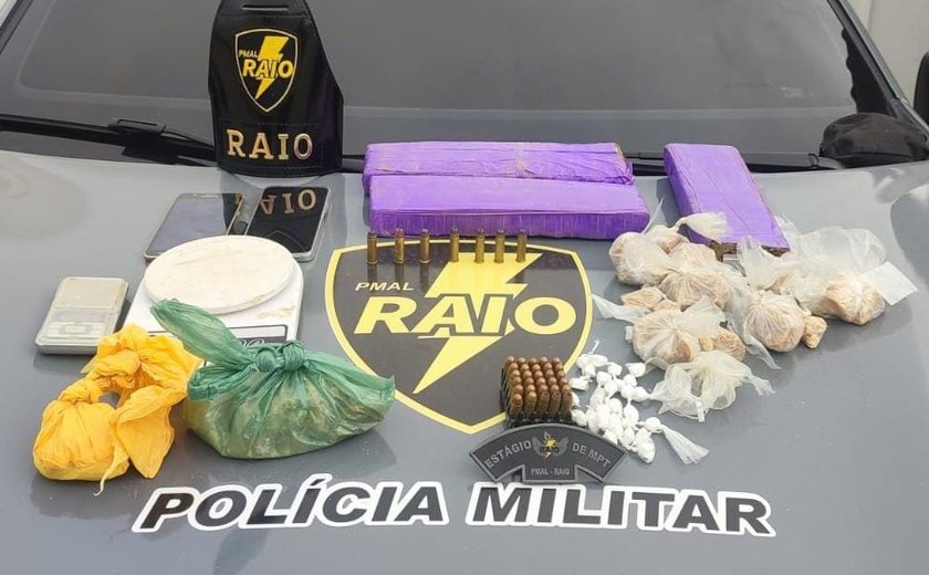 Ações da PM/AL retiram drogas e armas de circulação em quatro municípios