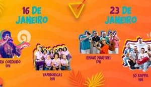 Secult divulga programação de janeiro do projeto Pôr do Samba