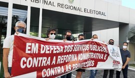 Sindjus-AL realiza ato em defesa dos serviços públicos e contra a reforma administrativa
