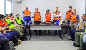 Defesa Civil estadual realiza reunião com técnicos para reavaliar situação da mina 18