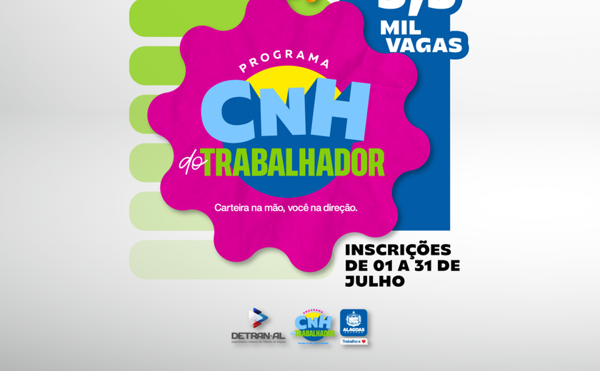 Detran abre inscrições para CNH do Trabalhador a partir de 1º de julho