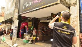 Lojas no calçadão do Centro são notificadas para a regularização de fachadas