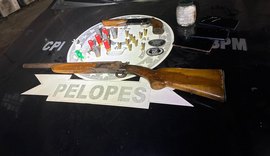 PM prende suspeito de tráfico e posse ilegal de armas em União dos Palmares