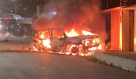 Carro pega fogo, cilindro de GNV explode e é arremessado a 50 metros de distância; três ficam feridos