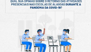 Comissão da OAB-AL lança pesquisa sobre retomada de atividades presenciais em escolas