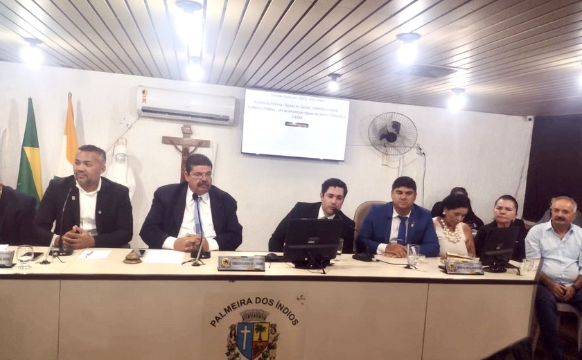 MP/AL participa de audiência pública na Câmara de Vereadores para discutir abastecimento de água e saneamento básico