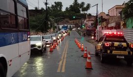 DMTT testa faixa reversível para reduzir congestionamento na ladeira de Bebedouro