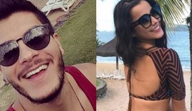 Ex-BBB Emilly beija muito o ator Arthur Aguiar em balada no Rio de Janeiro